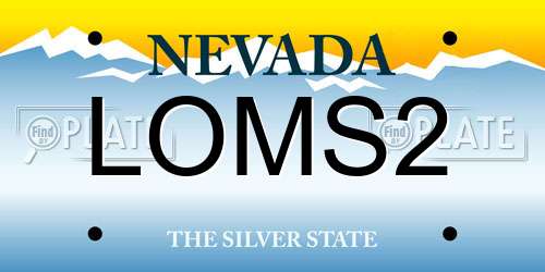 LOMS2 Nevada License Plate