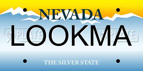 LOOKMA Nevada License Plate