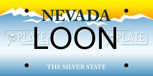 LOON Nevada License Plate