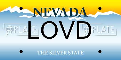 LOVD Nevada License Plate
