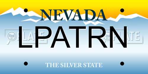 LPATRN Nevada License Plate