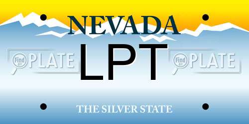 LPT Nevada License Plate