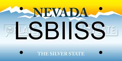 LSBIISS Nevada License Plate