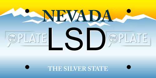 LSD Nevada License Plate