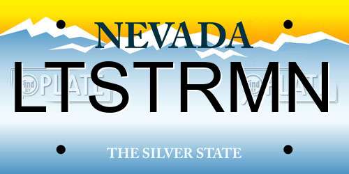 LTSTRMN Nevada License Plate