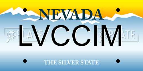 LVCCIM Nevada License Plate