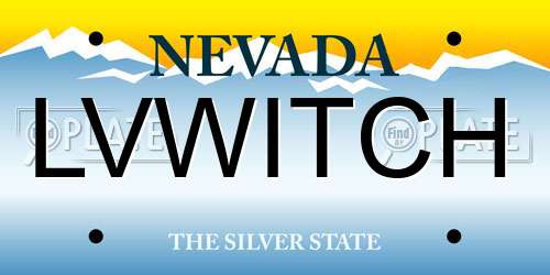 LVWITCH Nevada License Plate