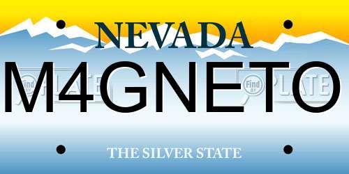 M4GNETO Nevada License Plate