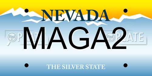 MAGA2 Nevada License Plate