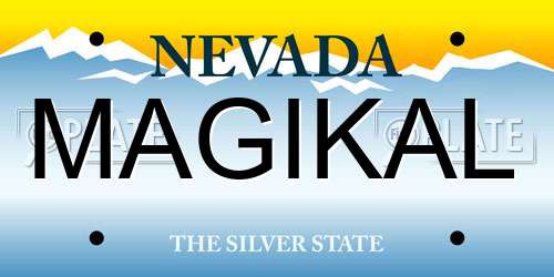 MAGIKAL Nevada License Plate