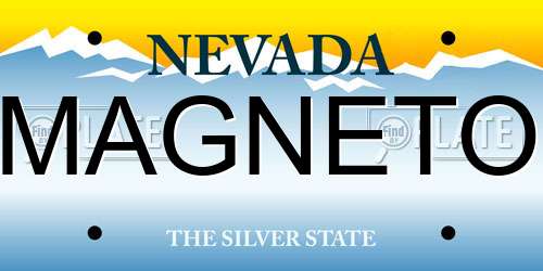 MAGNETO Nevada License Plate