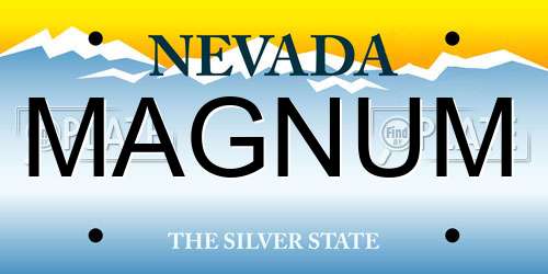 MAGNUM Nevada License Plate