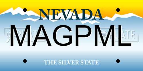 MAGPML Nevada License Plate