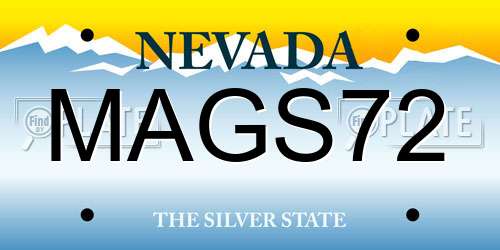 MAGS72 Nevada License Plate