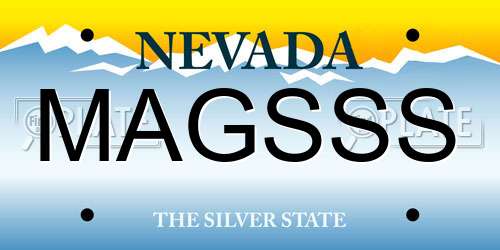 MAGSSS Nevada License Plate