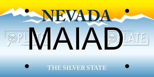 MAIAD Nevada License Plate