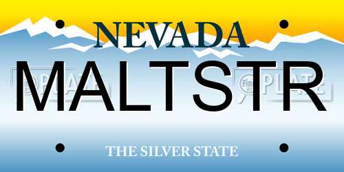 MALTSTR Nevada License Plate