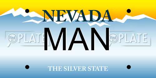MAN Nevada License Plate