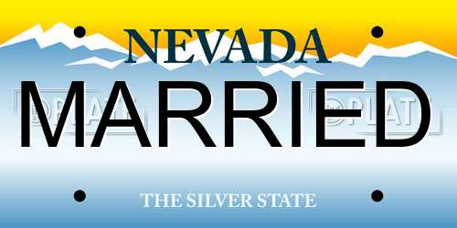 MARRIED Nevada License Plate