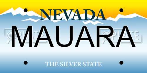 MAUARA Nevada License Plate