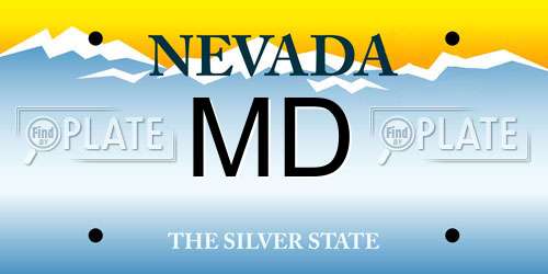 MD Nevada License Plate