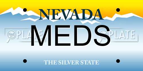 MEDS Nevada License Plate