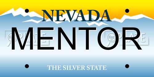 MENTOR Nevada License Plate