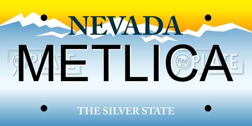 METLICA Nevada License Plate