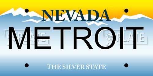 METROIT Nevada License Plate