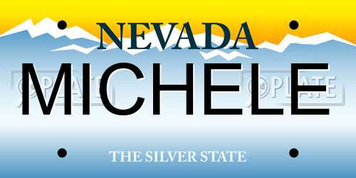 MICHELE Nevada License Plate