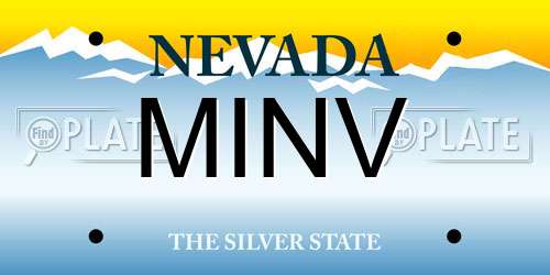 MINV Nevada License Plate