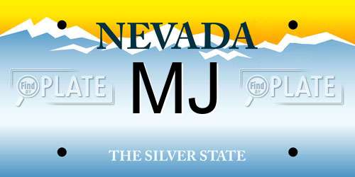 MJ Nevada License Plate