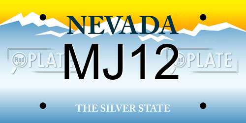 MJ12 Nevada License Plate