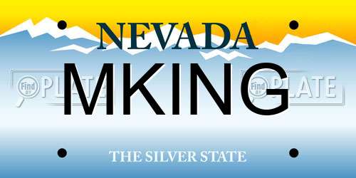 MKING Nevada License Plate