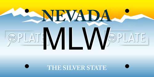 MLW Nevada License Plate