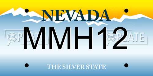 MMH12 Nevada License Plate