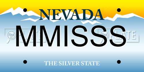 MMISSS Nevada License Plate