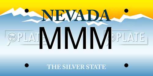MMM Nevada License Plate