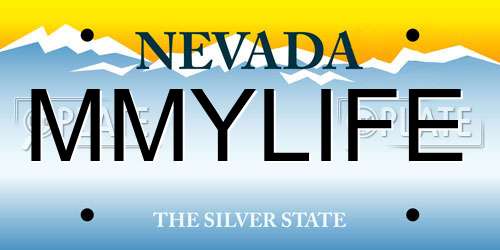 MMYLIFE Nevada License Plate