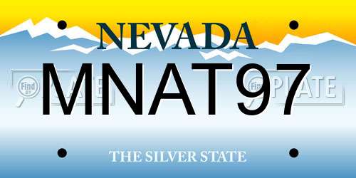 MNAT97 Nevada License Plate
