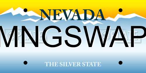 MNGSWAP Nevada License Plate
