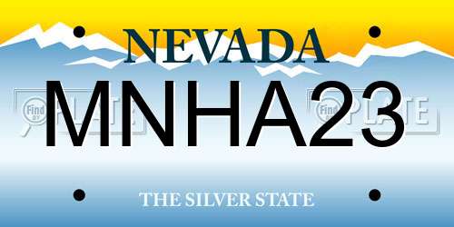 MNHA23 Nevada License Plate