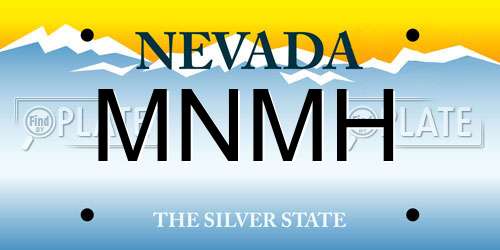 MNMH Nevada License Plate