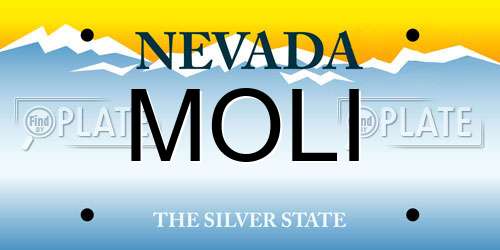 MOLI Nevada License Plate