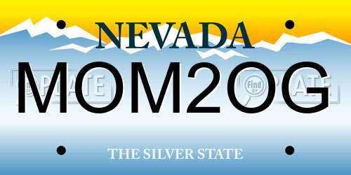 MOM2OG Nevada License Plate