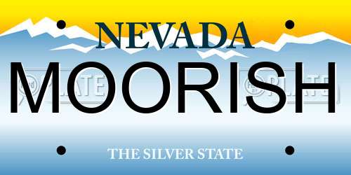 MOORISH Nevada License Plate