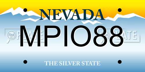 MPIO88 Nevada License Plate