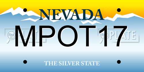 MPOT17 Nevada License Plate