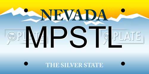 MPSTL Nevada License Plate