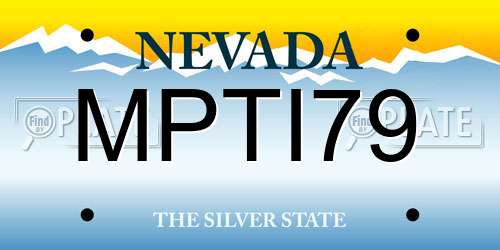 MPTI79 Nevada License Plate